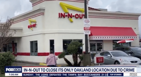 Oakland Californias Only In N Out Burger Restaurant Is Closing Due To